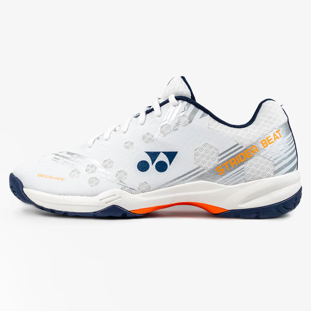 Yonex Power Cushion Strider Beat Court Shoe (White/Orange)