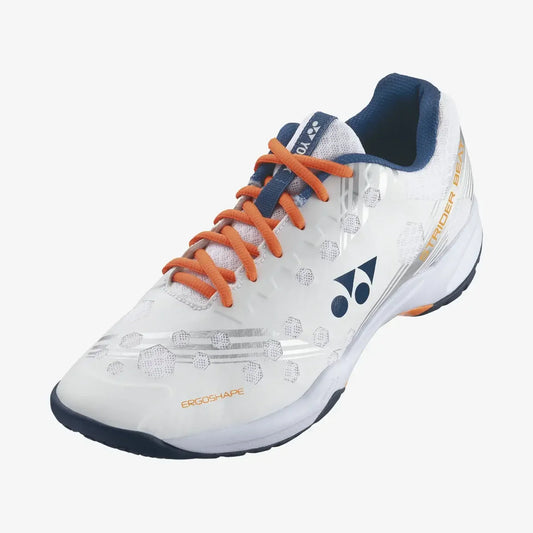 Yonex Power Cushion Strider Beat Court Shoe (White/Orange)